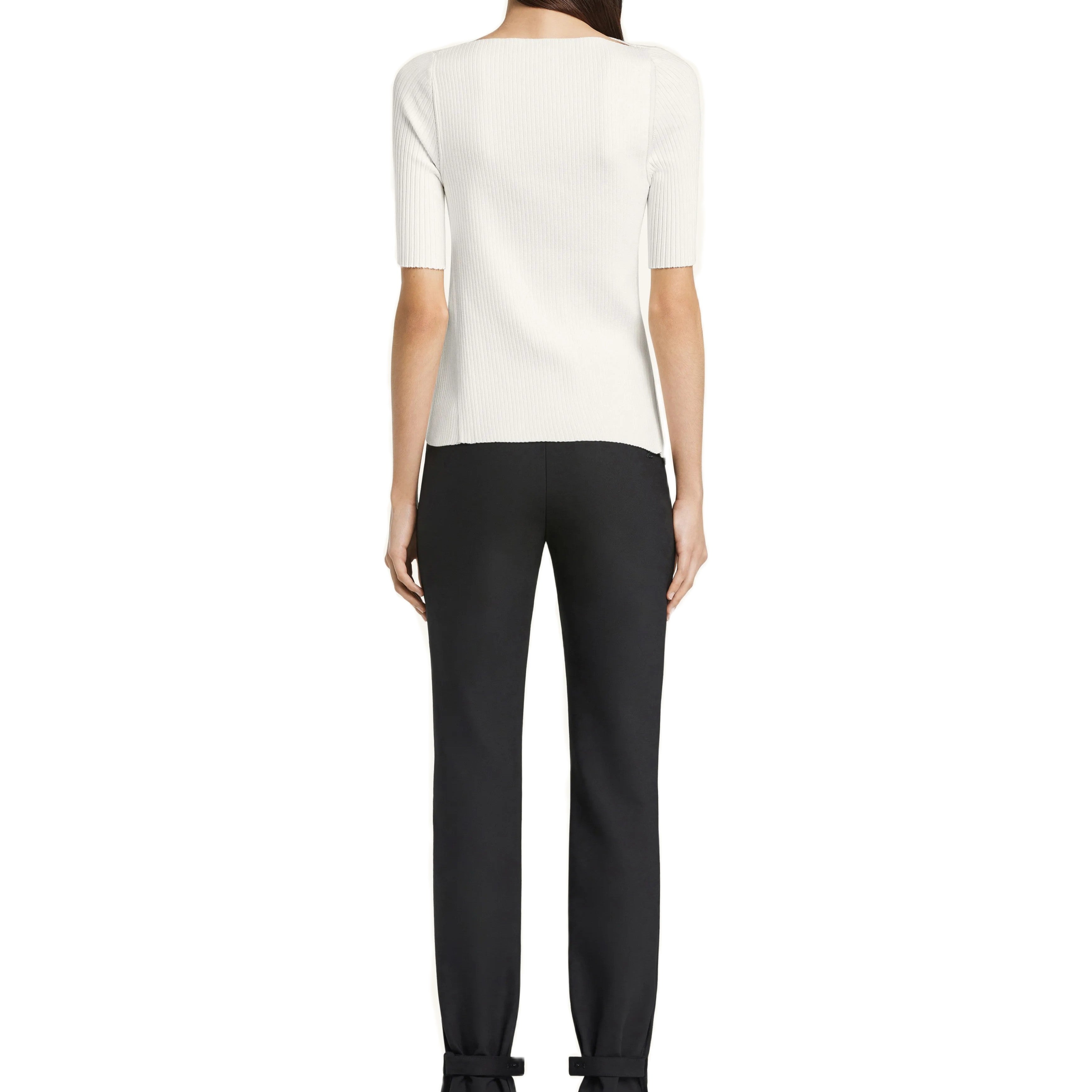 Courrèges [クレージュ] /  OBLIQUE BUTTONED TOP (HERITAGE WHITE）〔オブリークボタンドトップ〕
