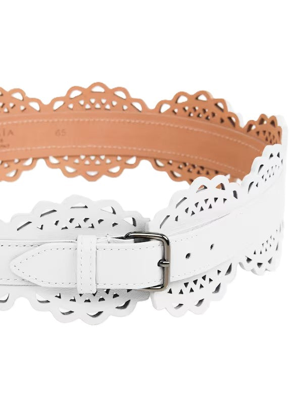 ALAÏA [アライア] / VIENNE WAVE BUSTIER BELT (ヴェンウェーブビスチェベルト) (WHITE) 1