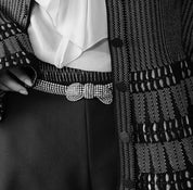 BALENCIAGA [バレンシアガ] / CRYSTAL RIBBON BELT [クリスタル リボン ベルト]