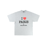 BALENCIAGA〔バレンシアガ〕/ I LOVE PARIS T-SHIRT (GREY)〔アイラブパリティーシャツ〕