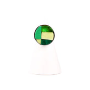 NILAJA [ニラジャ] / round glass ring [ラウンドグラスリング] (green1)