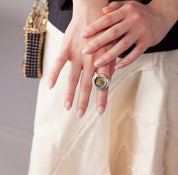 NILAJA [ニラジャ] / PATTERN CLOTH RING [パターンクロスリング] (CIRCLE) 13号