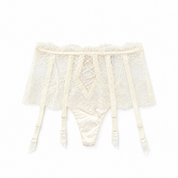 LA PERLA [ラ ペルラ] / GARTER STYLE LACE BRIEFS (WHITE) [ガータースタイルレースショーツ]