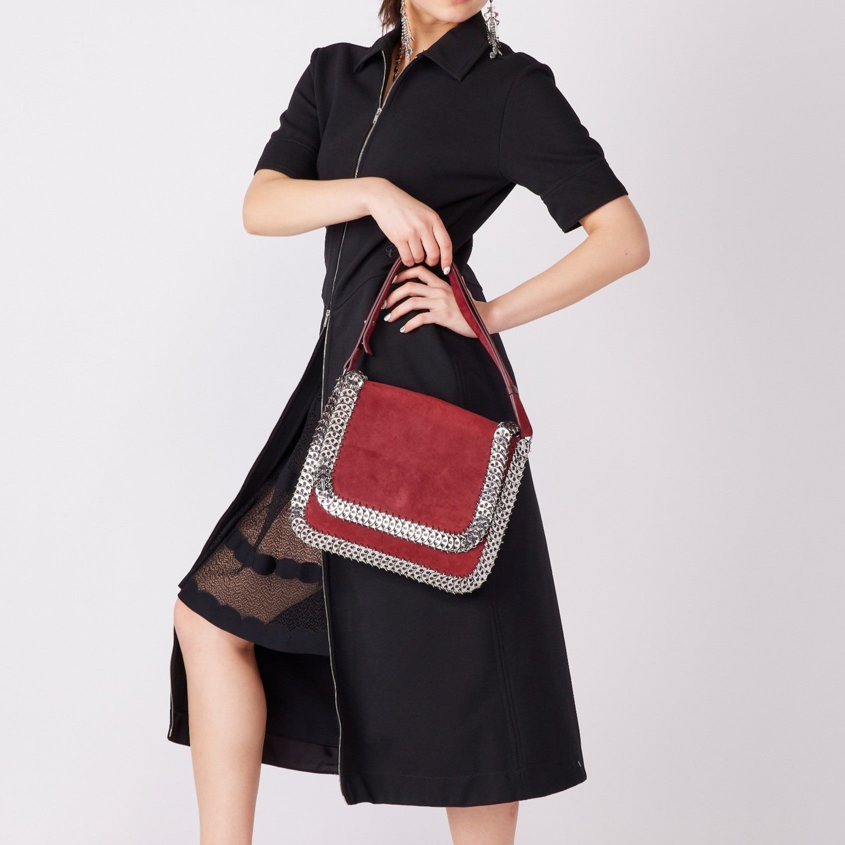 Paco Rabanne [パコ ラバンヌ] / LEATHER AND METAL SHOULDER BAG [レザー メタルショルダーバッグ]