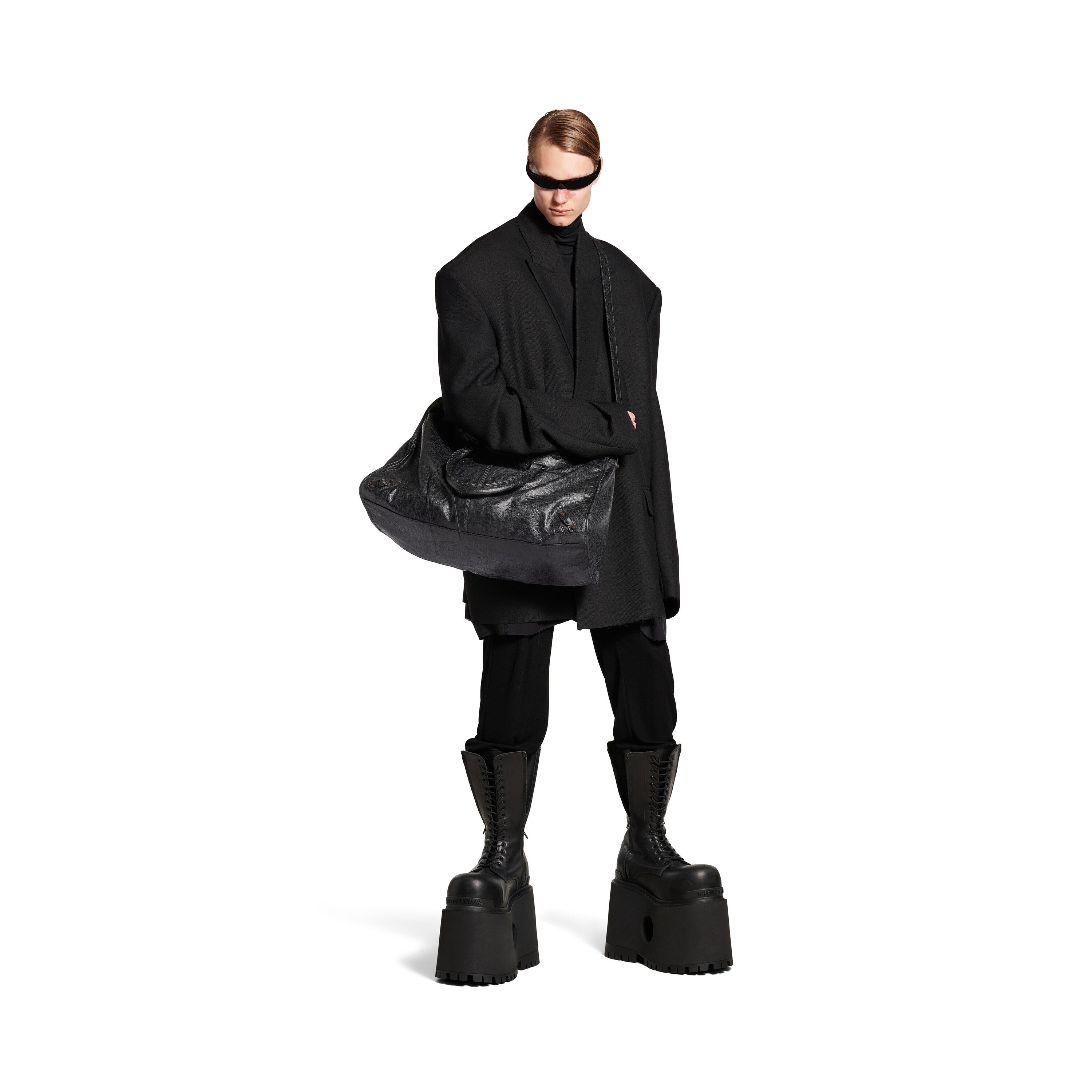 BALENCIAGA[バレンシアガ] /  LE CITY TRAVEL BAG (BLACK)〔 ル シティ トラベル バッグ 〕