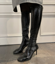 Courrèges [クレージュ] /  OBLIQUE STRAP 75 BOOTS〔オブリック ストラップ 75ブーツ〕(BLACK)