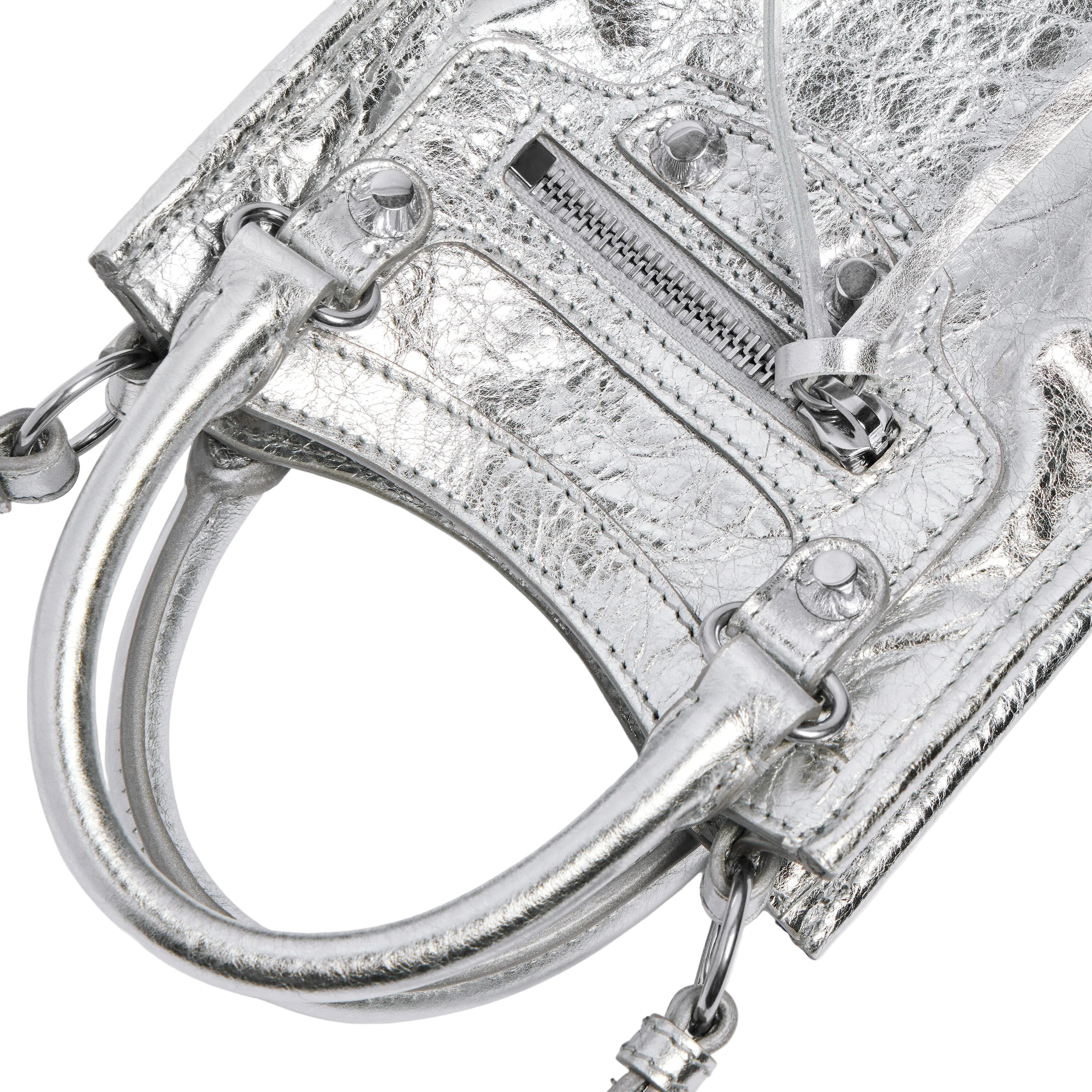 BALENCIAGA [バレンシアガ] / LE CITY TOTE PHONE HOLDER (SILVER) [ル シティ トート フォンホルダー]