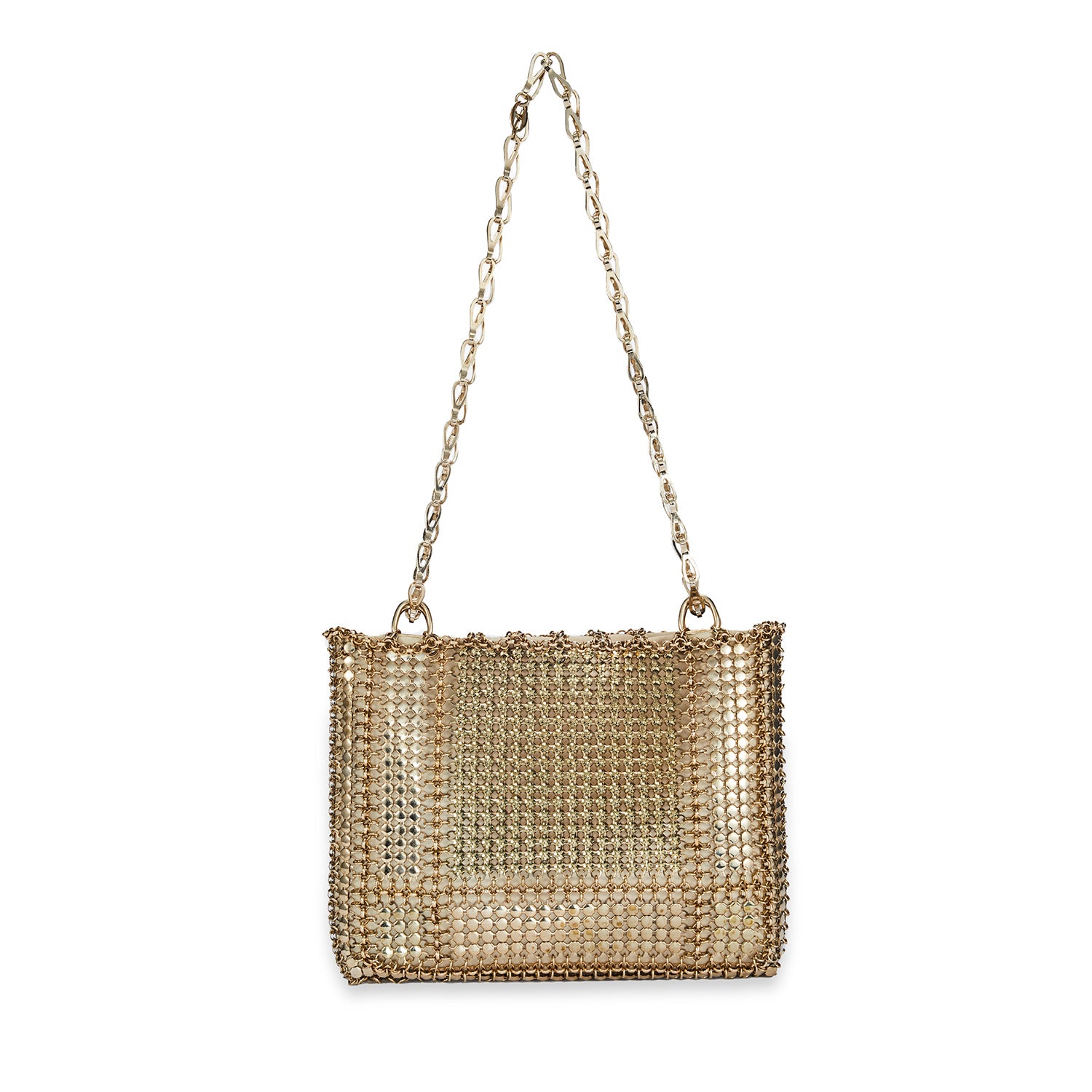 正規品・送料無料】Paco Rabanne / '' Pixel '' gold chain shoulder