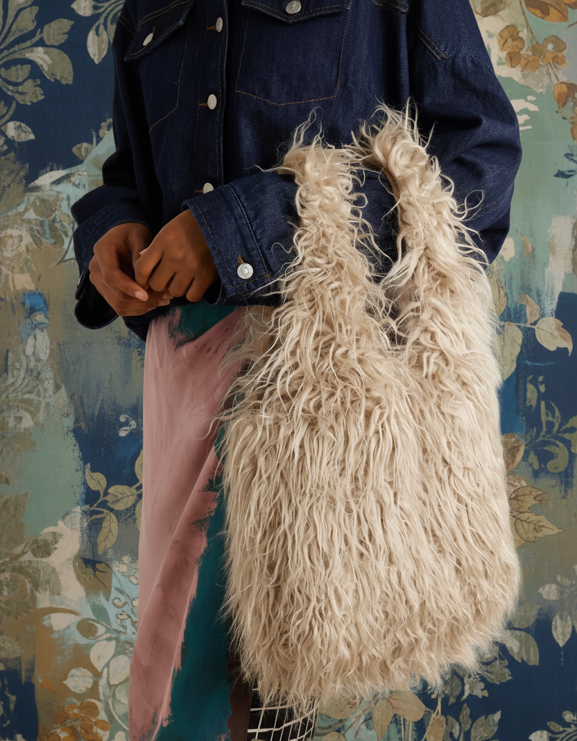 ドリスらしい背景のバッグ手持ち画像