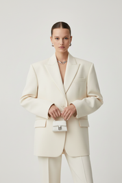 BALENCIAGA[バレンシアガ] / HOURGLASS MINI HAND BAG (WHITE) [アワーグラス ミニハンドバッグ]