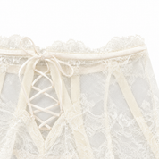 LA PERLA [ラ ペルラ] / GARTER STYLE LACE BRIEFS (WHITE) [ガータースタイルレースショーツ]