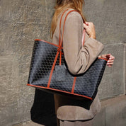 PIERRE HARDY [ピエールアルディ] / CAB TOTE BAG (BLACK×RUST)〔キャブトートバッグ〕