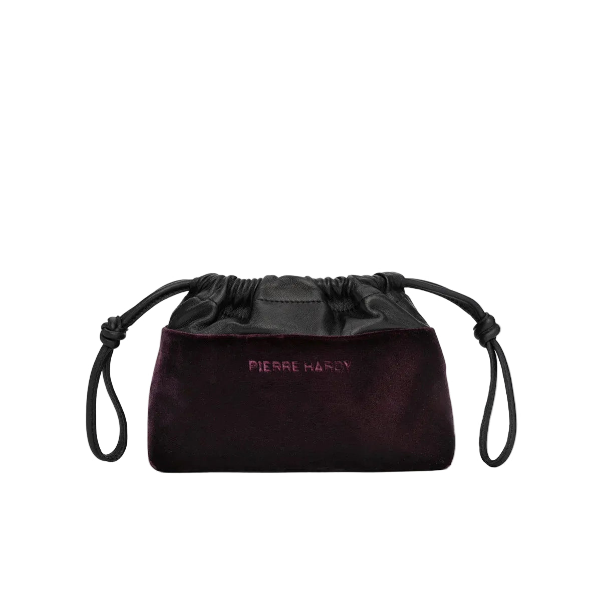 PIERRE HARDY [ピエールアルディ] / TWIN MINI POUCH (BLACK PLUM)〔ツインミニポーチ〕