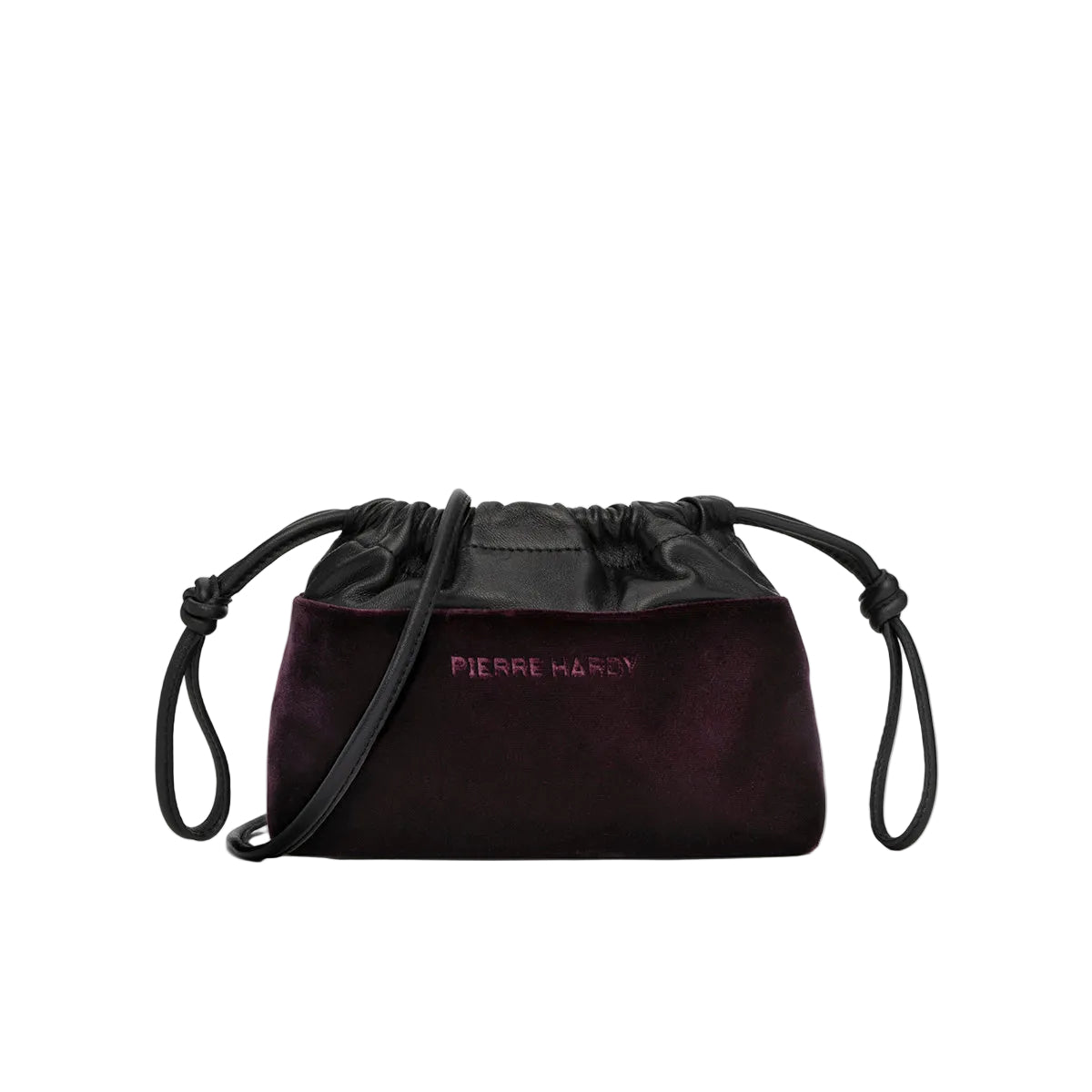 PIERRE HARDY [ピエールアルディ] / TWIN MINI POUCH (BLACK PLUM)〔ツインミニポーチ〕