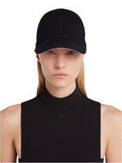 Courrèges [クレージュ] /  AC COTTON CAP〔コットン キャップ〕（black）