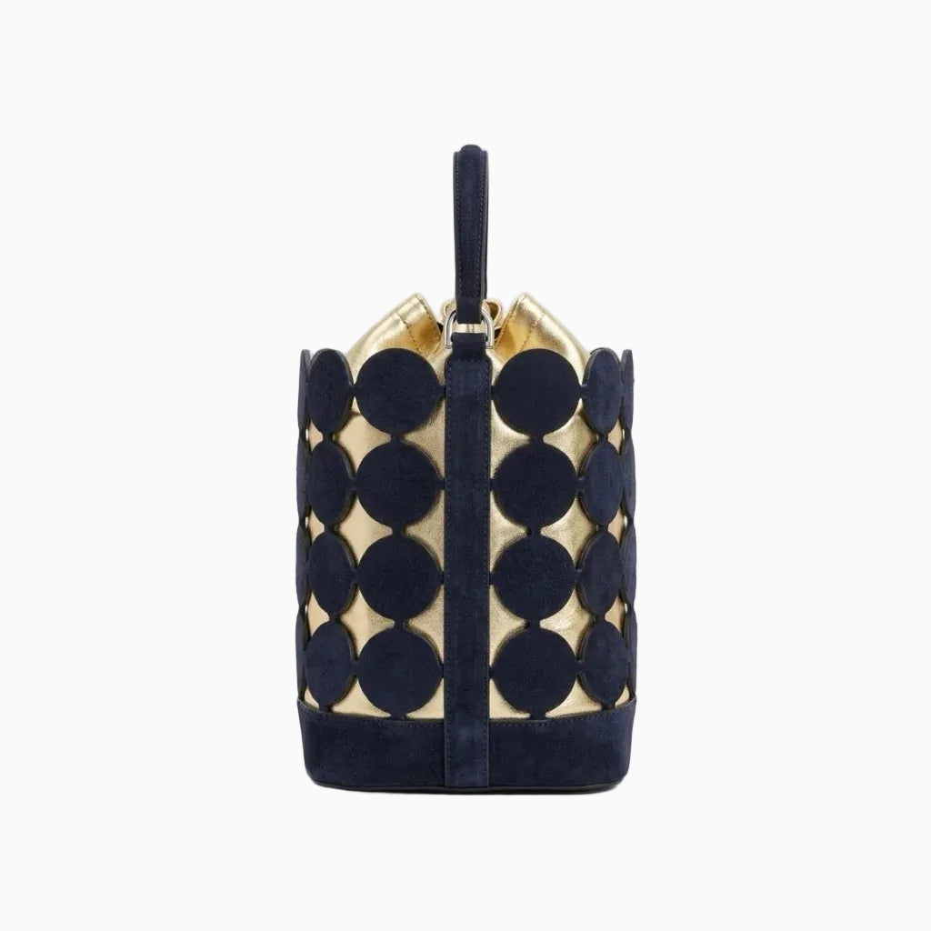 PIERRE HARDY [ピエールアルディ] / BULLS BUCKET BAG (NAVY×CHAMPAGNE)〔ビュルバケットバッグ〕