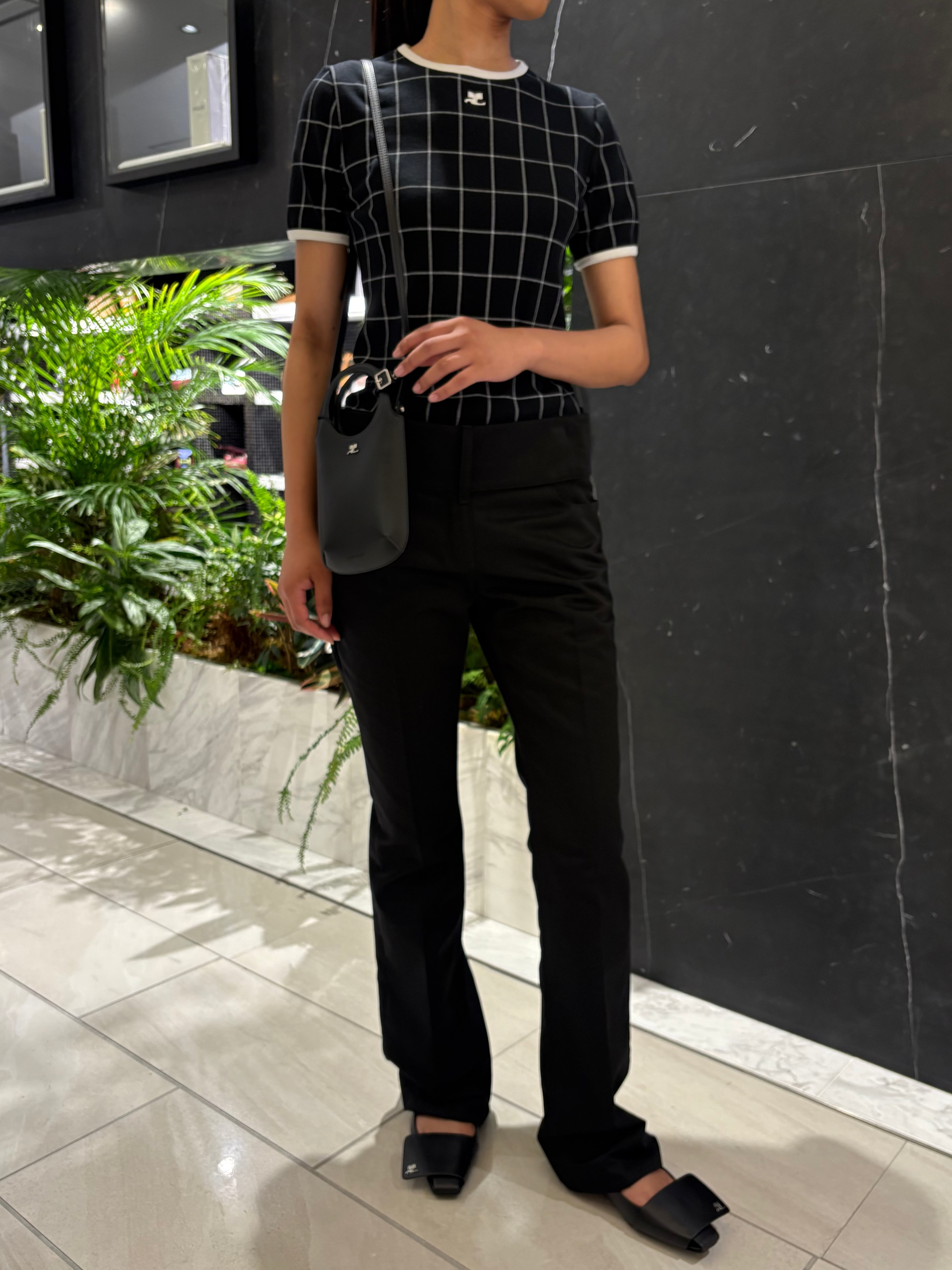 Courrèges [クレージュ] / SLIM HOLY BAG (BLACK) [スリムホーリーバッグ]