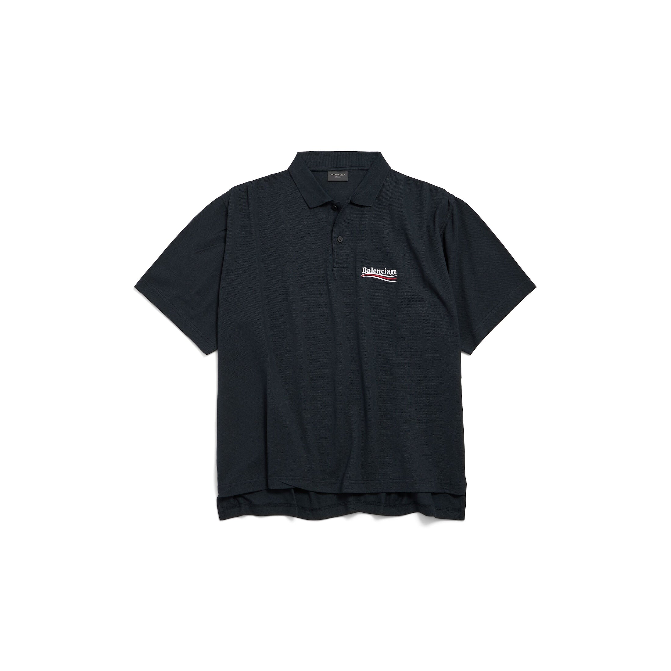 タイムセール バレンシアガスポーツBALENCIAGA SPORTS ポロシャツ バレンシアガ Logo Embroidery Polo Shirt ブラック｜ポロシャツ｜公式