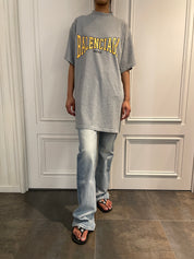 BALENCIAGA〔バレンシアガ〕/ OVERSIZED LOGO GRAPHIC T-SHIRT (GREY)〔オーバーサイズロゴグラフィックティーシャツ〕