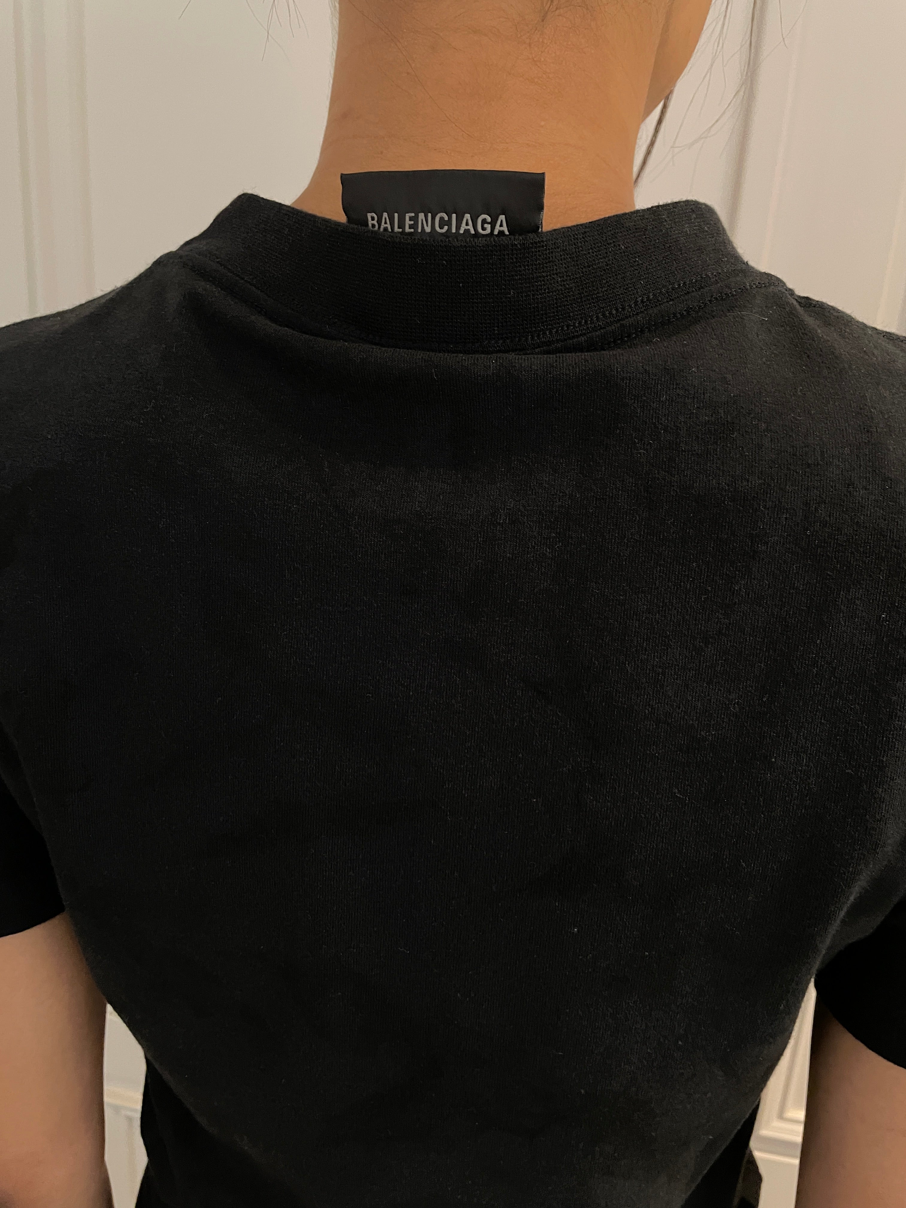 BALENCIAGA〔バレンシアガ〕/ POLAROID PARIS BY DAY SHORT SLEEVE T-SHIRT (BLACK)〔ポラロイドパリバイデイショートスリーブティーシャツ〕