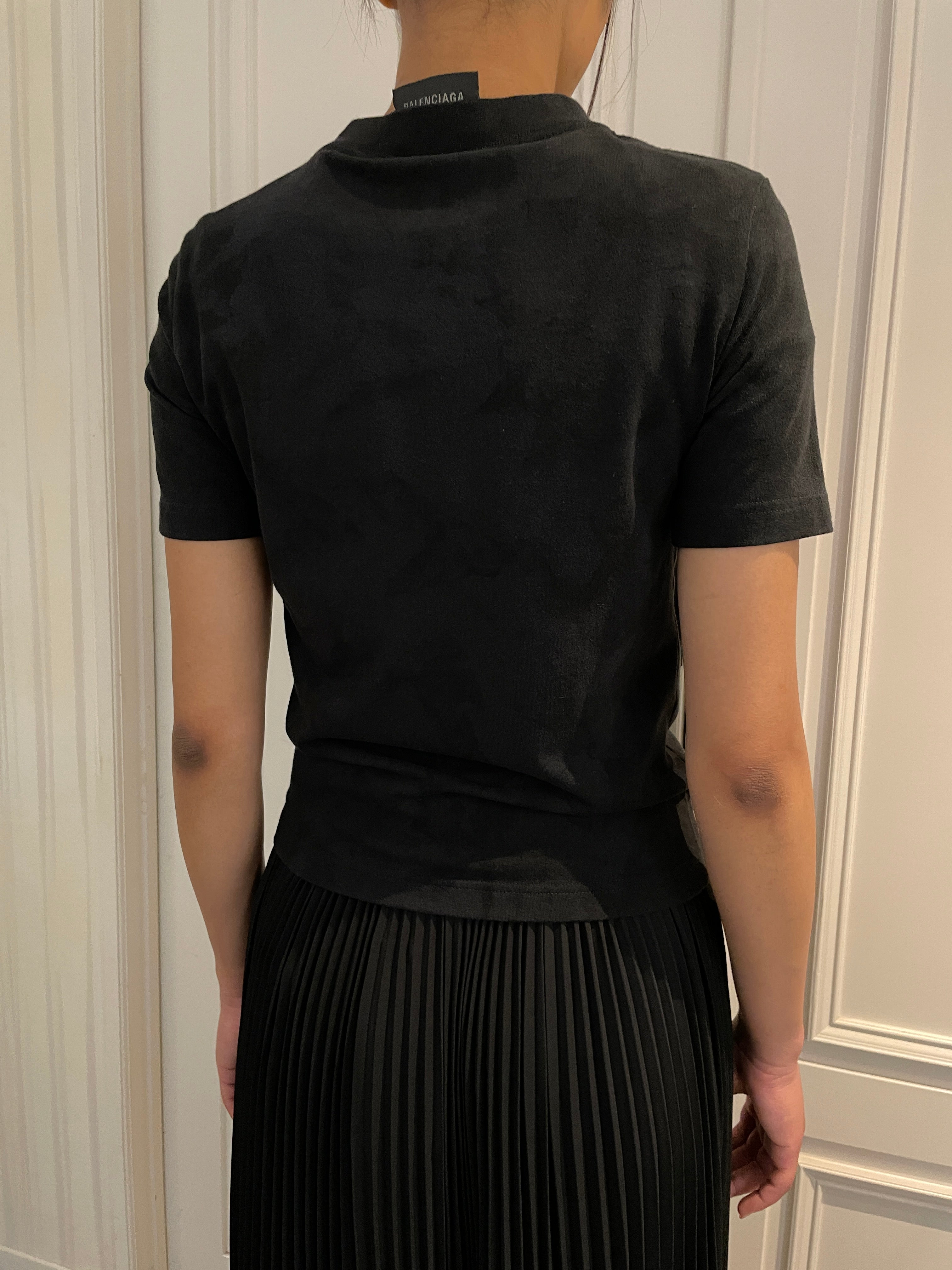 BALENCIAGA バレンシアガ 23SS 745019 TOVC7 POLAROID PARIS BY DAY SHORT SLEEVE T-SHIRT 半袖 Tシャツ カットソー ブラック系 S【中古】 P1081195_2048x.jpg?v=1753337387