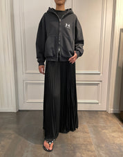 BALENCIAGA〔バレンシアガ〕/ BALENCIAGA x UNDER ARMOUR ZIP UP HOODIE (BLACK) [バレンシアガ×アンダーアーマージップアップフーディー]