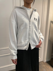 BALENCIAGA〔バレンシアガ〕/ BALENCIAGA x UNDER ARMOUR ZIP UP HOODIE (WHITE) [バレンシアガ×アンダーアーマージップアップフーディー]
