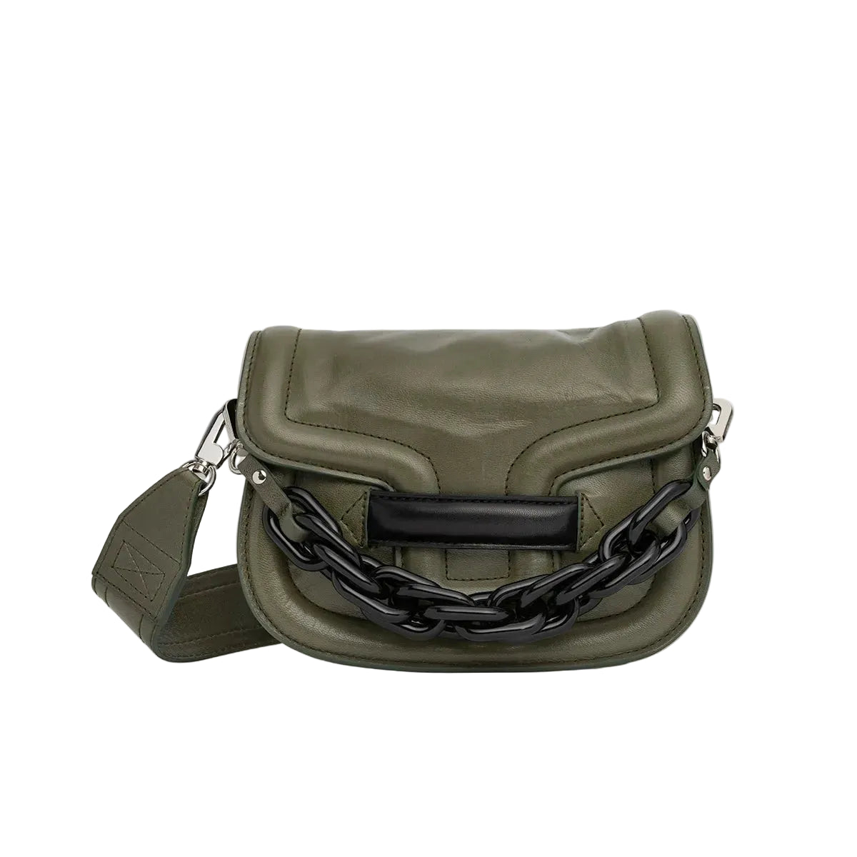 PIERRE HARDY [ピエールアルディ] / MINI ALPHA VILLE BAG (KHAKI×BLACK)〔ミニアルファヴィルバッグ〕