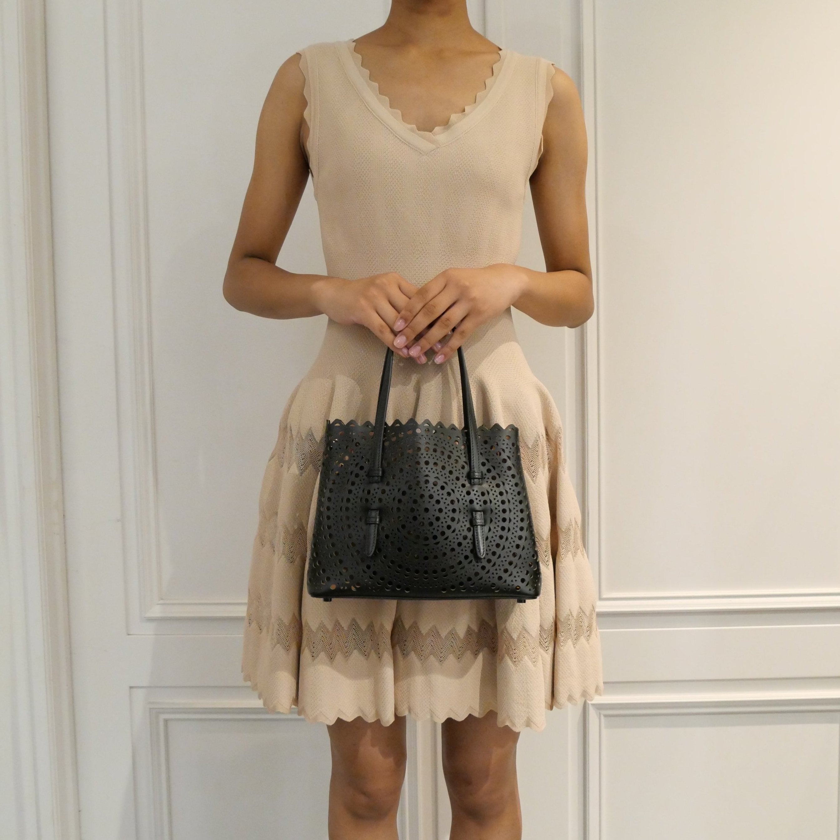 ALAÏA [アライア] / MINA 25 VIENNE BAG〔ミナ 25 ヴィエンヌ バッグ〕（BLACK）