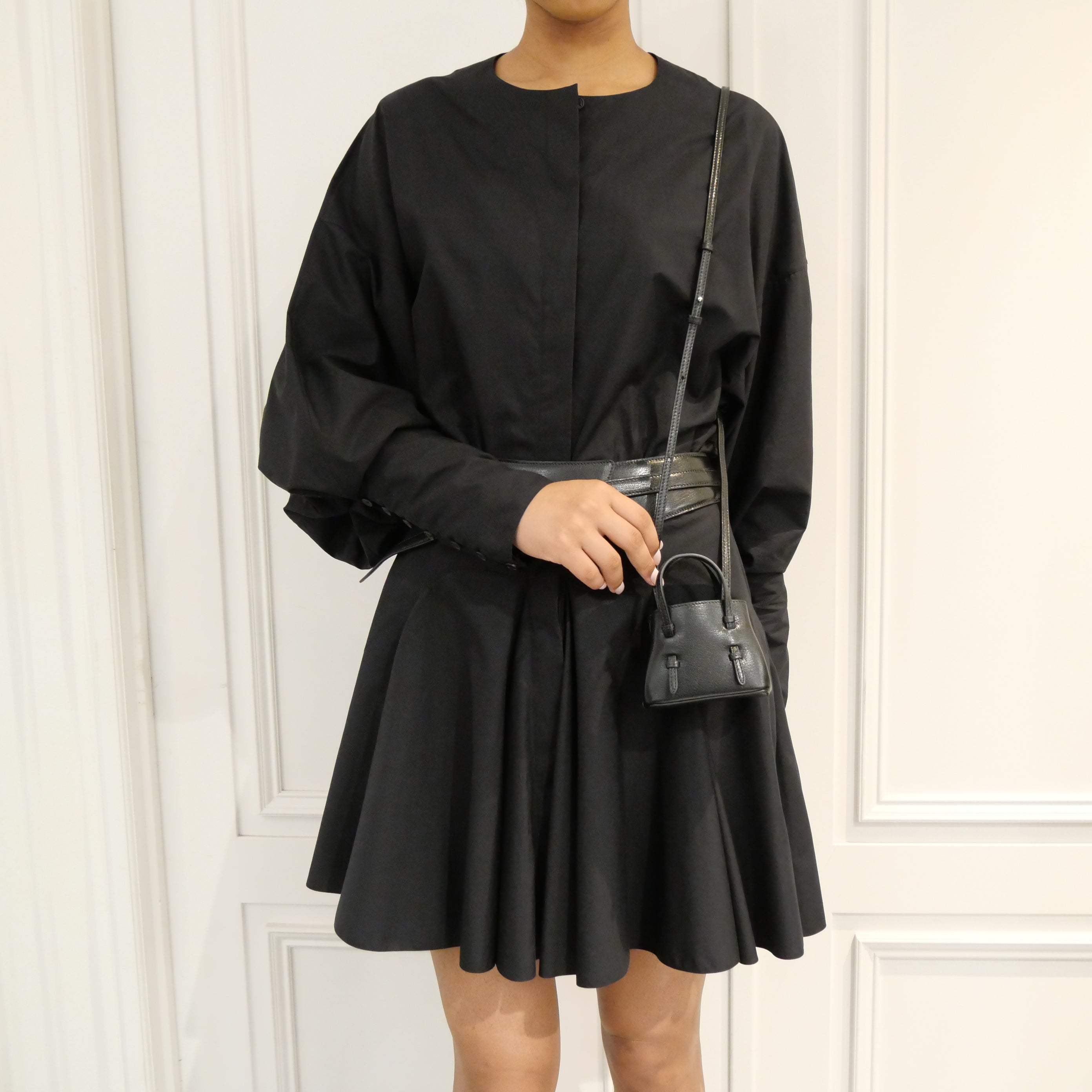 送料無料】ALAÏA [アライア] / MINI LEATHER MINA BELT 75cm