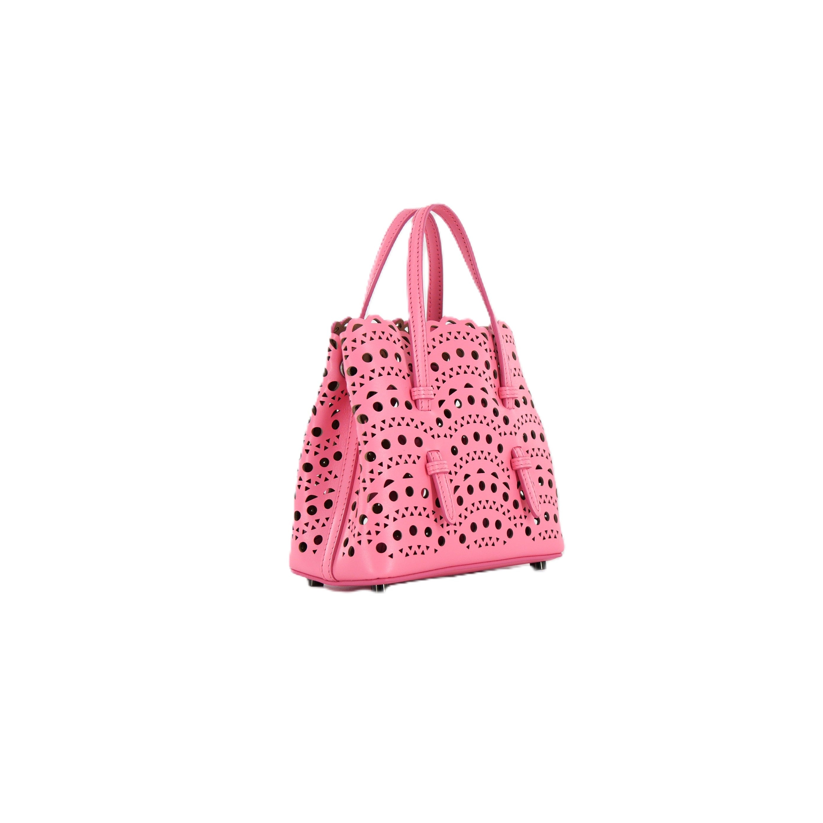 ALAIA アライア トートバッグ Le Mina 44 Vienne leather 836877 Le Mina 44 Vienne leather tote bag in black - Alaia | Mytheresa