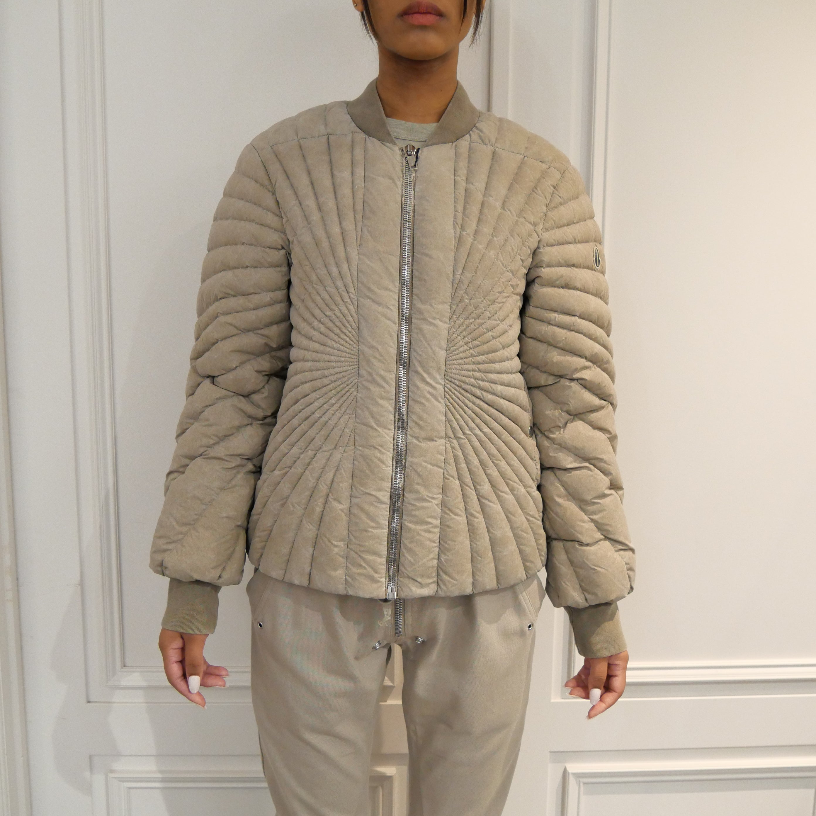 RICK OWENS × MONCLER〔リックオウエンス×モンクレール〕/RADIANCE FLIGHT PADDED BOMBER JACKET(レディアンスフライトパデッドボンバージャケット)