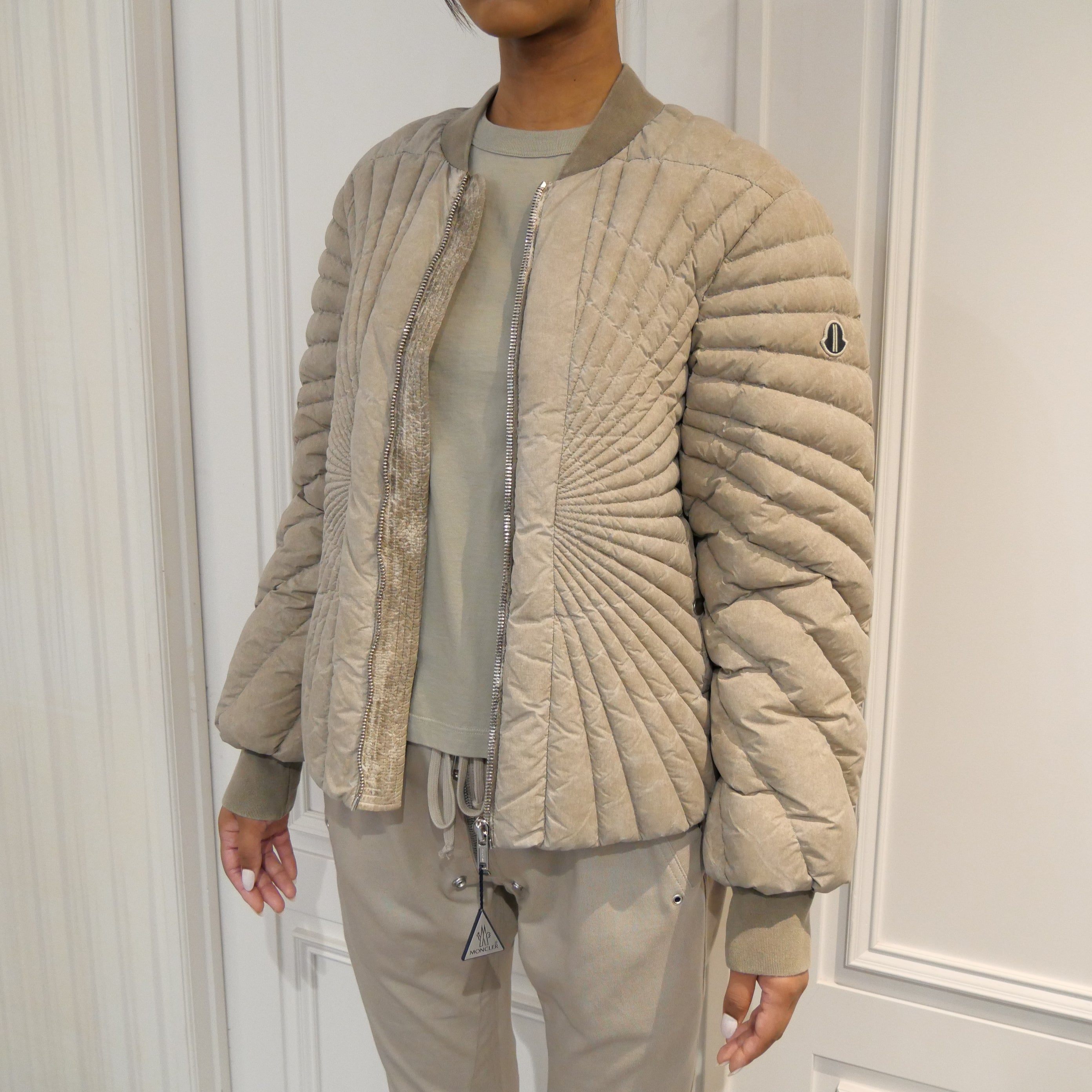 RICK OWENS × MONCLER〔リックオウエンス×モンクレール〕/RADIANCE FLIGHT PADDED BOMBER JACKET(レディアンスフライトパデッドボンバージャケット)