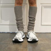 RICK OWENS × MONCLER〔リックオウエンス×モンクレール〕/THIGH HIGH STOCKINGS KNIT SOCKS(サイハイストッキングニットソックス)