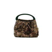 Dries Van Noten [ドリス ヴァン ノッテン] / Sequins crisp bag (brown×green)  [スパンコール クリスプバッグ]