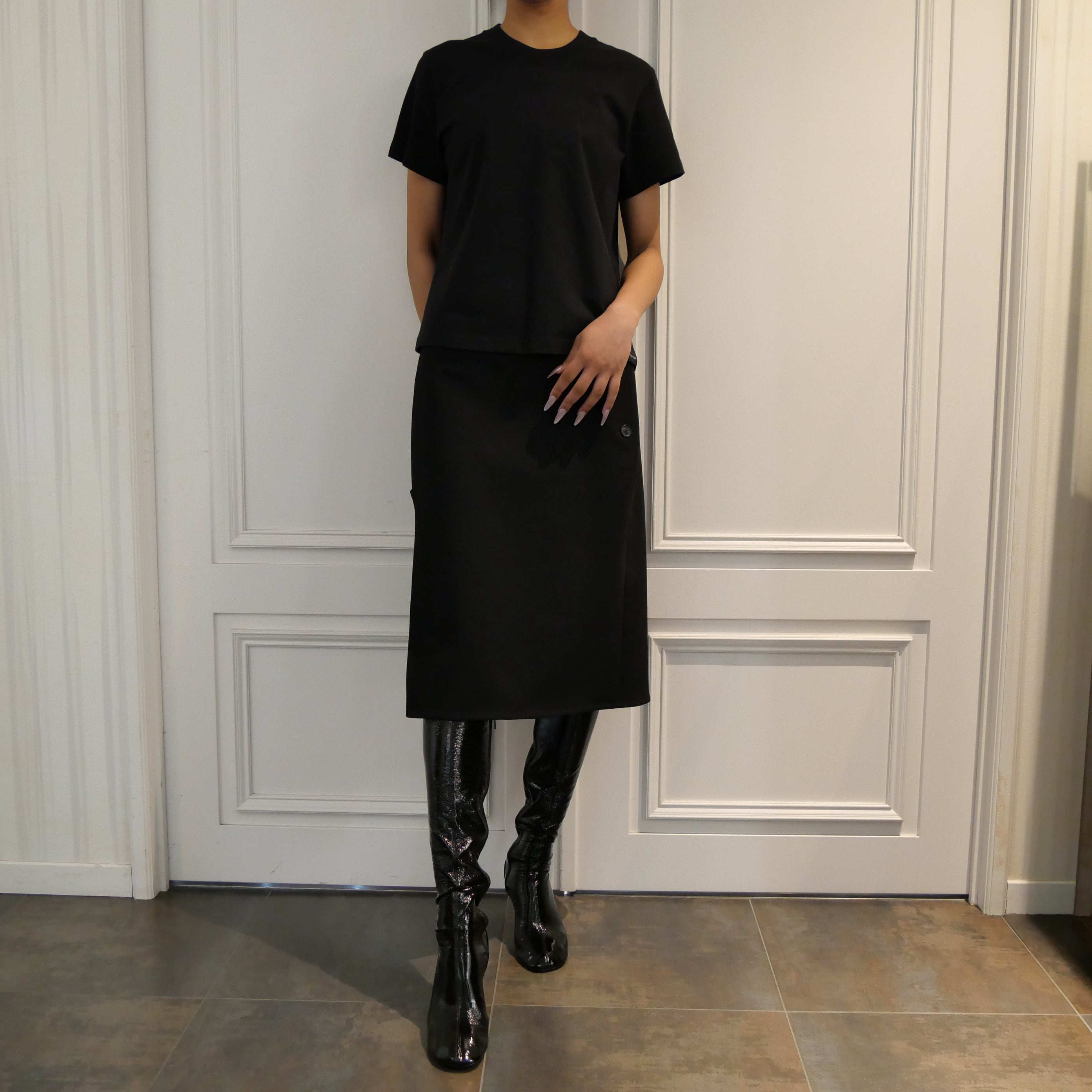 Courrèges [クレージュ] /  AC T-SHIRT〔エイシー ティーシャツ〕(BLACK）