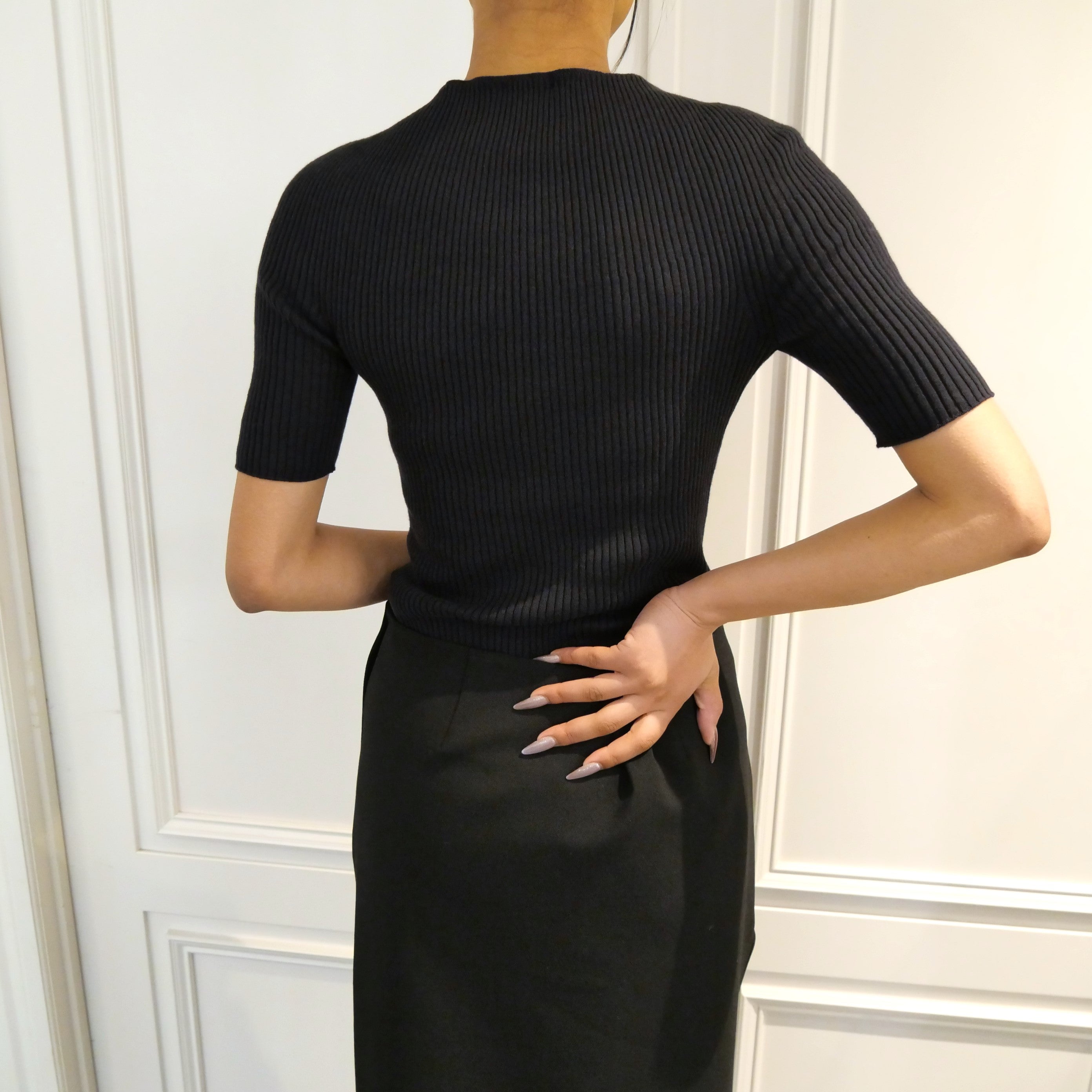 送料無料】Courrèges [クレージュ] / SOLAR LIGHT RIB SWEATER