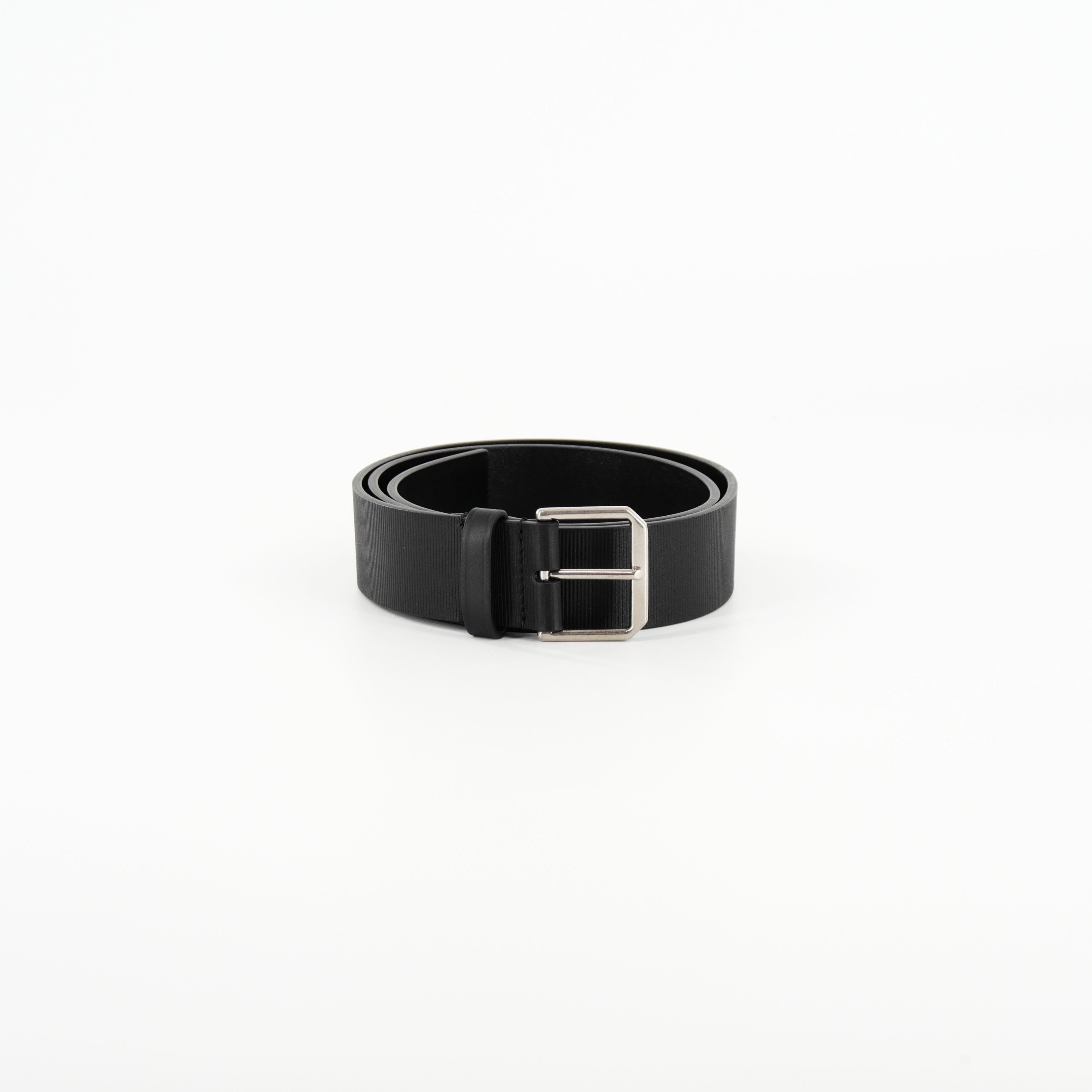 BALENCIAGA [バレンシアガ] / TEXTURED LEATHER BELT (BLACK) [テクスチャード レザー ベルト]