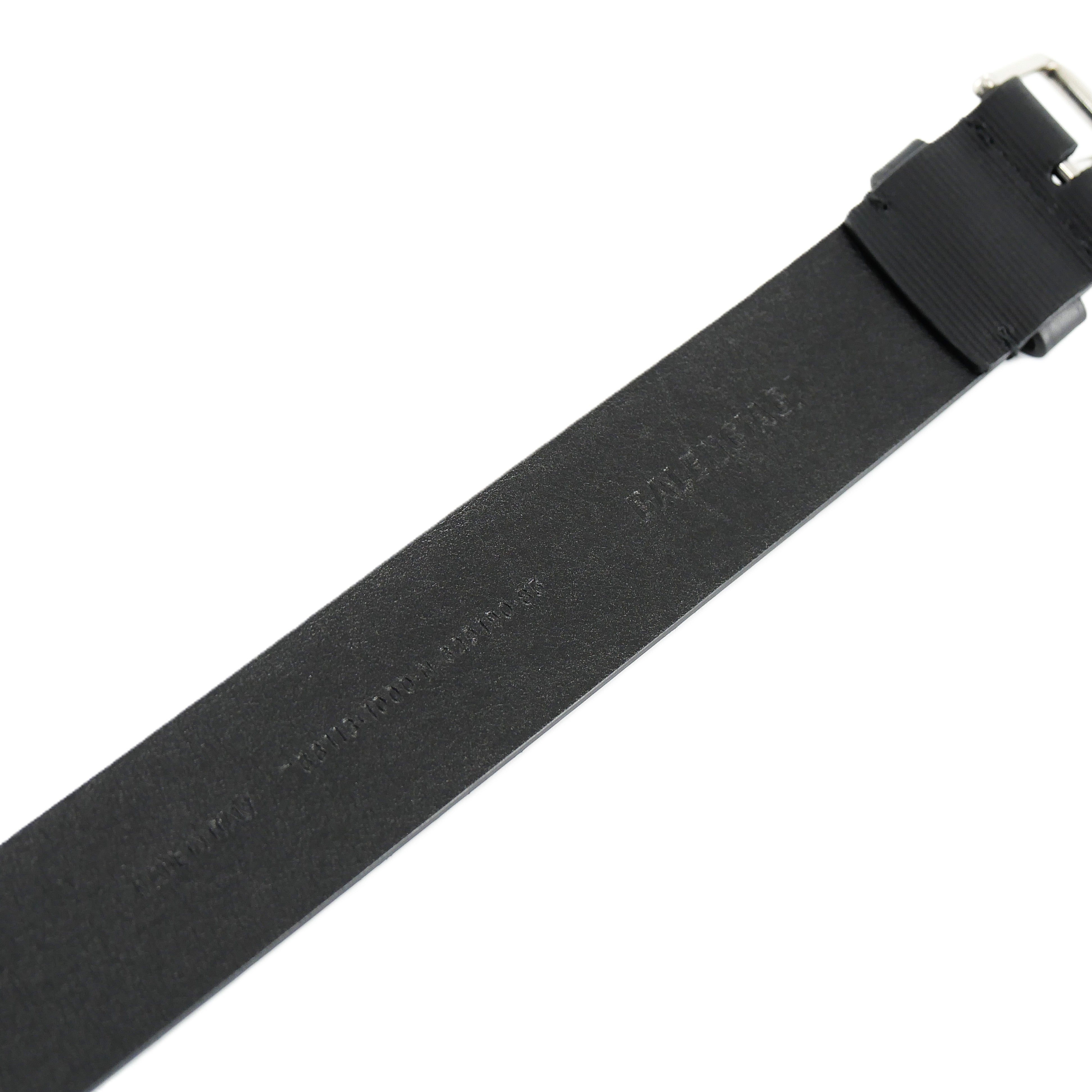 BALENCIAGA [バレンシアガ] / TEXTURED LEATHER BELT (BLACK) [テクスチャード レザー ベルト]
