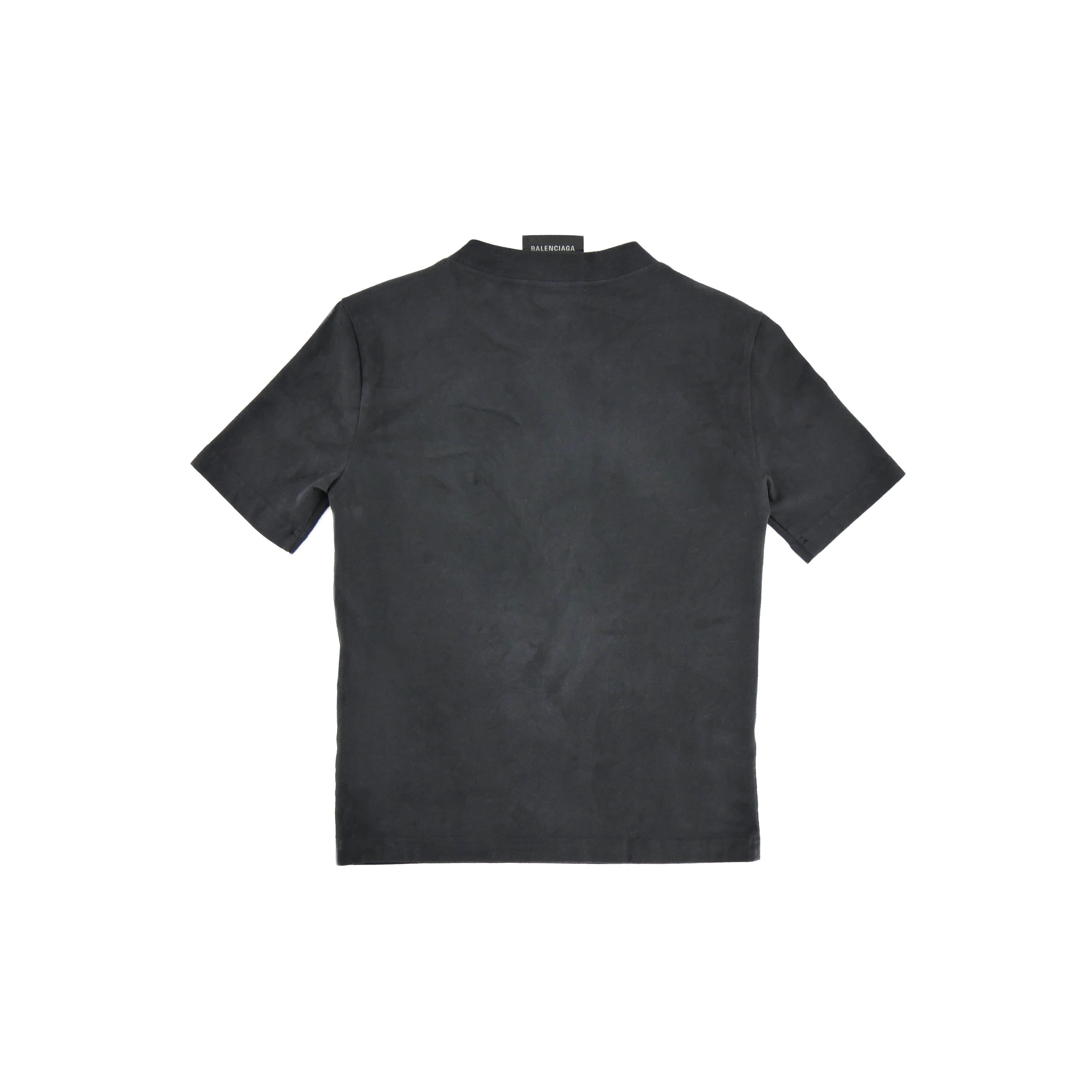 BALENCIAGA〔バレンシアガ〕/ POLAROID PARIS BY DAY SHORT SLEEVE T-SHIRT (BLACK)〔ポラロイドパリバイデイショートスリーブティーシャツ〕