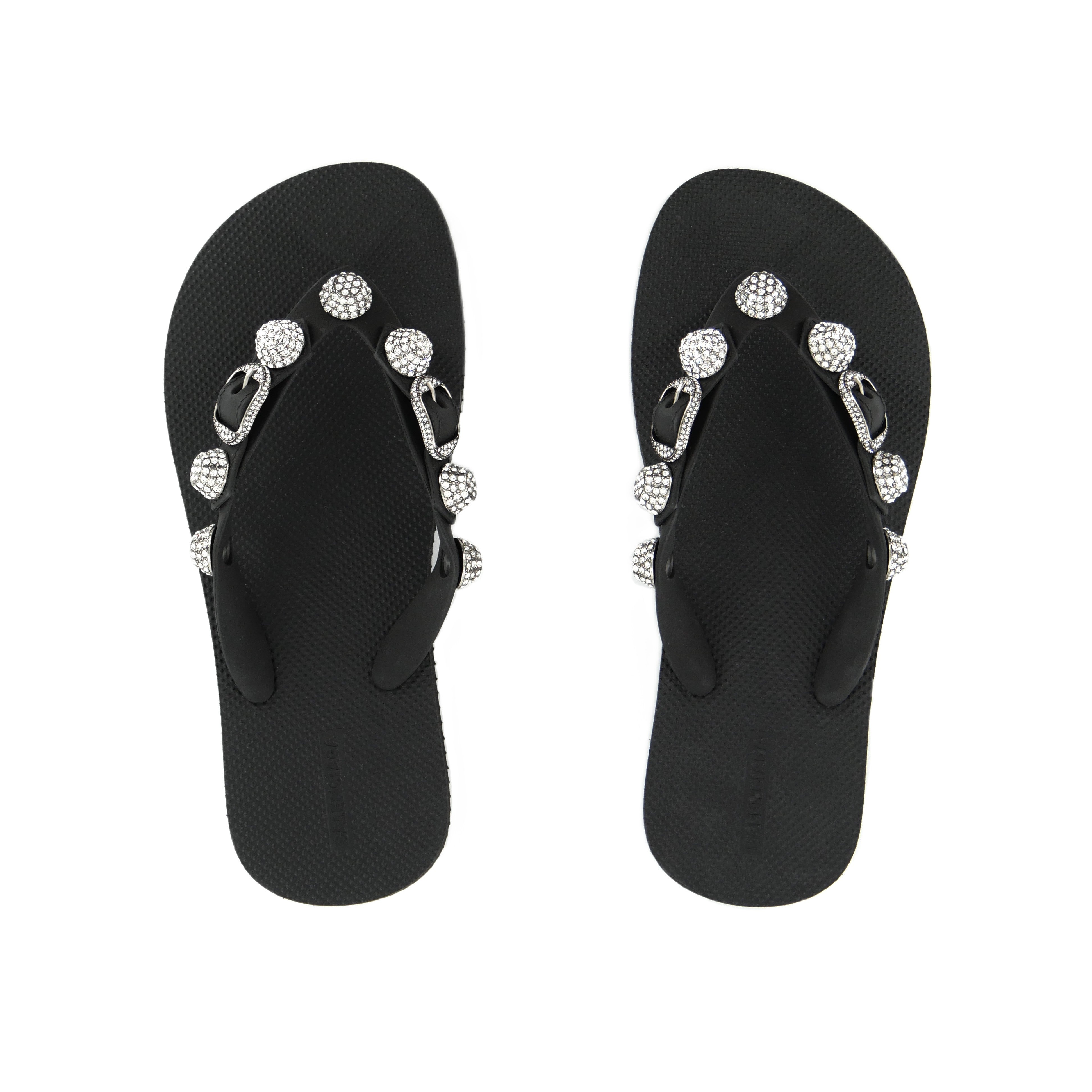 BALENCIAGA [バレンシアガ] / CAGOLE STUDDED THONG SANDALS (BLACK) [カゴールスタッズトングサンダル]