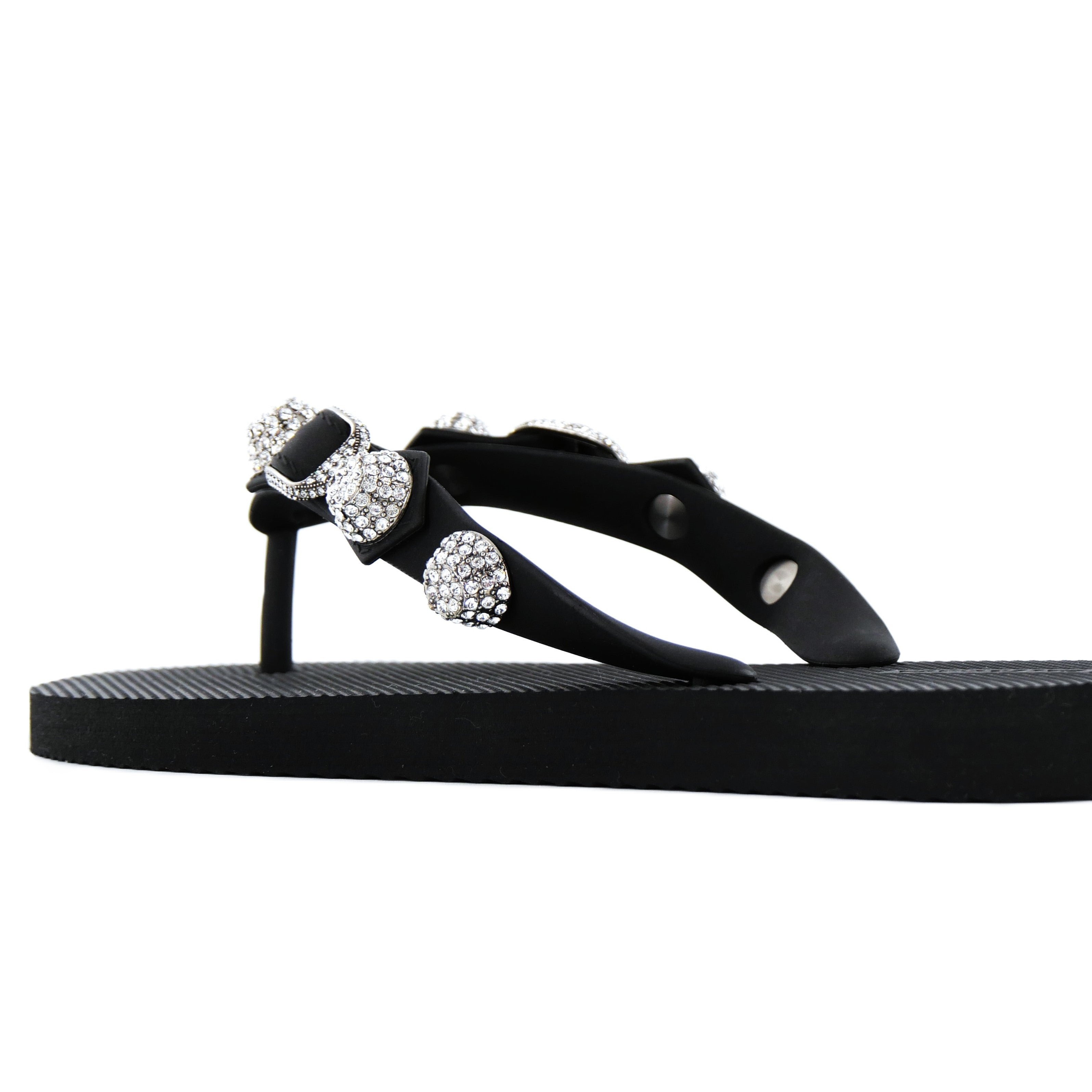 バレンシアガ Cagole Studded Thong Sandals ブラック｜サンダル｜BOLS