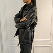 Courrèges [クレージュ] /  OVERSIZED VINYL JACKET (BLACK)〔オーバーサイズビニールジャケット〕