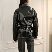 Courrèges [クレージュ] /  OVERSIZED VINYL JACKET (BLACK)〔オーバーサイズビニールジャケット〕