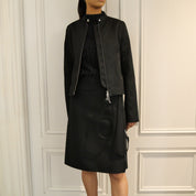 Courrèges [クレージュ] /  ZIP-UP CITY JACKET (BLACK)〔 ジップアップシティジャケット〕