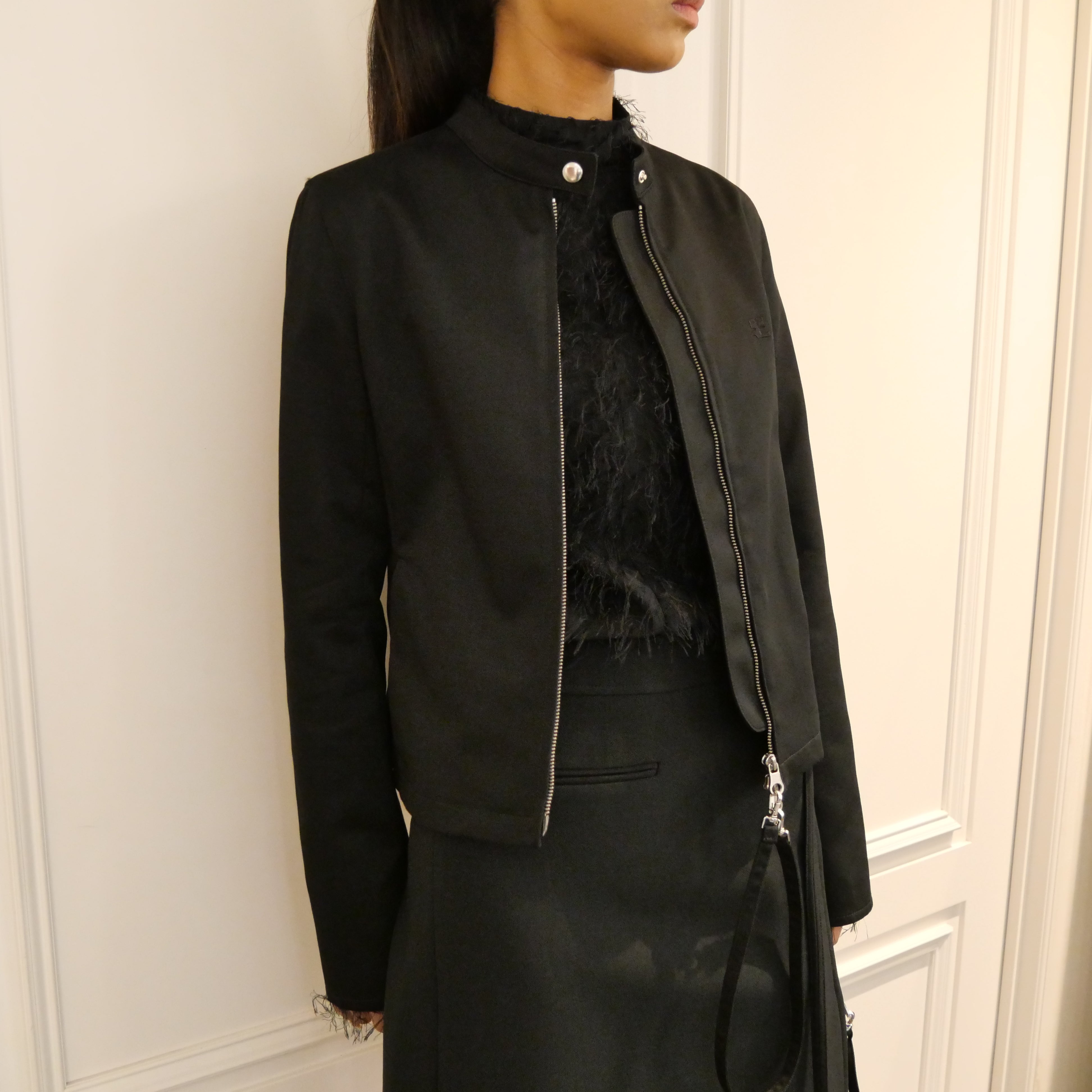 Courrèges [クレージュ] /  ZIP-UP CITY JACKET (BLACK)〔 ジップアップシティジャケット〕