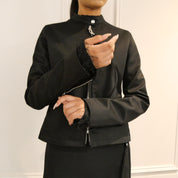 Courrèges [クレージュ] /  ZIP-UP CITY JACKET (BLACK)〔 ジップアップシティジャケット〕