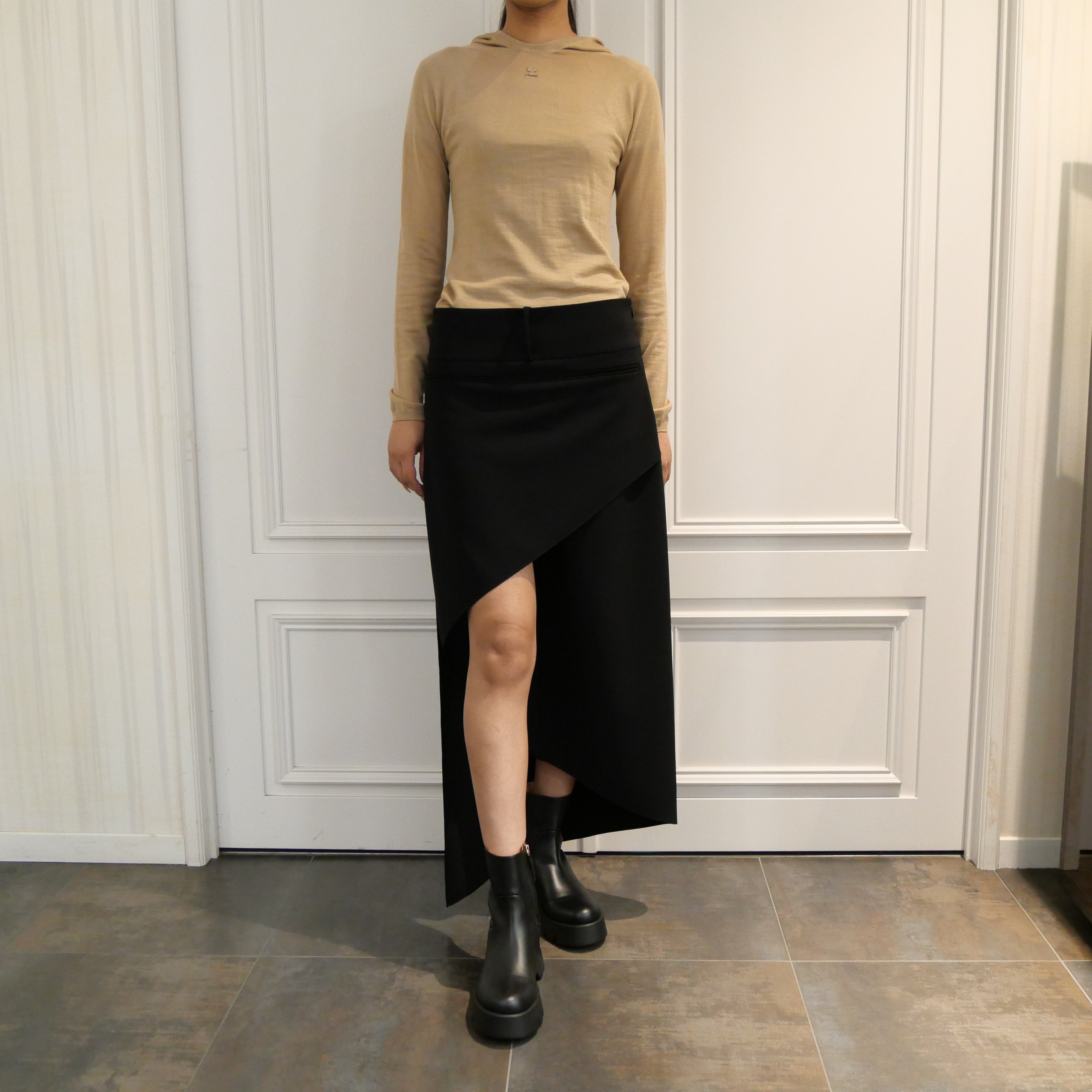 Courrèges [クレージュ] / INFINITY LONG SKIRT(BLACK) [インフィニティロングスカート]