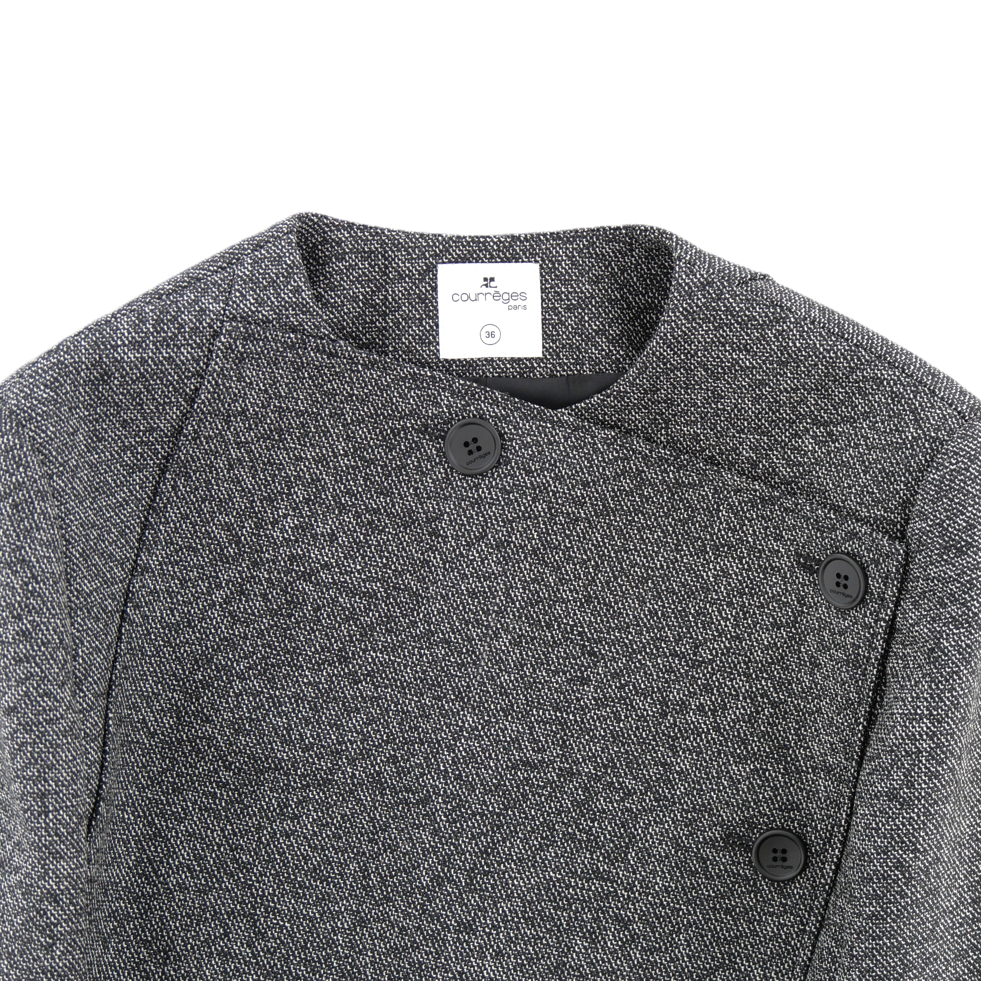 Courrèges [クレージュ] /  OBLIQUE TAILORED JACKET (GRAY)〔 オブリークテイラードジャケット〕