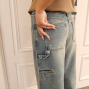 Courrèges [クレージュ] /  HAMMER DENIM BAGGY PANTS (VINTAGE DENIM BLUE) [ハンマーデニムバギーパンツ]